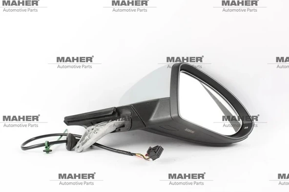 Volkswagen Golf 7 2013-2017 Dış Dikiz Aynası Elektrikli, Isıtmalı, Astarlı Sağ (Oem No:5G1857508Cl9B9) (Adet) ürün görseli 1