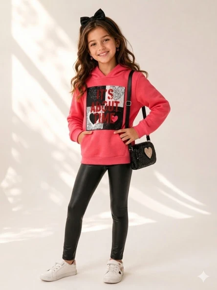 Kız Çocuk Nar Çiçeği Sweatshirt ürün görseli 1