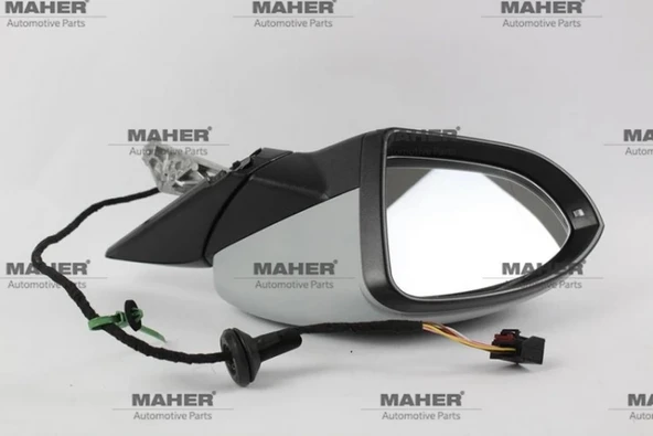 Volkswagen Golf 7 2013-2017 Dış Dikiz Aynası Elektrikli, Isıtmalı, Astarlı Sol (Oem No:5G1857507Bx2B9) (Adet) ürün görseli 1