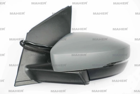 Volkswagen Polo 2009-2010 Dış Dikiz Aynası Elektrikli, Isıtmalı, Sinyalli, Astarlı, Kare Soket Sol (Oem No:6R1857507D9B9 ürün görseli 1