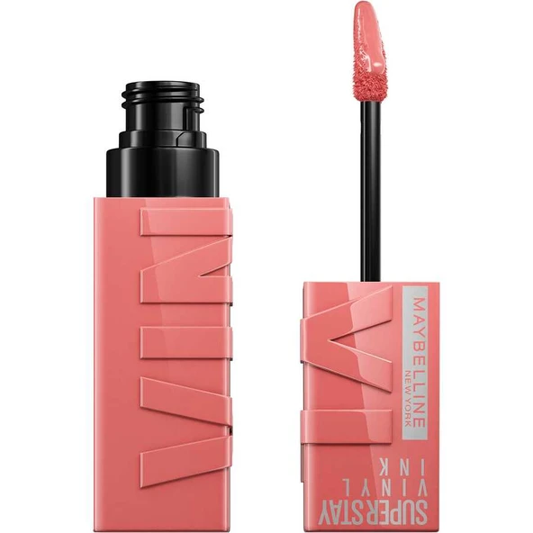 Maybelline New York Super Stay Vinyl Ink Ruj 100 Charmed ürün görseli 1