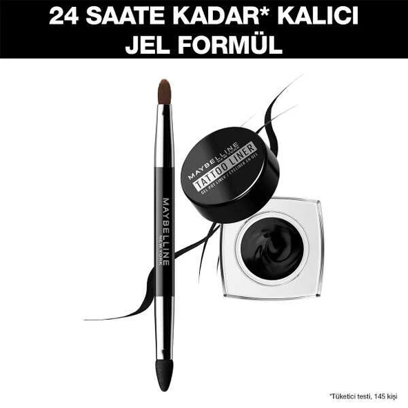 Maybelline New York Tattoo Liner Gel Pot Eyeliner- Siyah ürün görseli 1