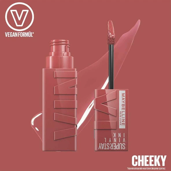 Maybelline New York Super Stay Vinyl Ink Ruj 35 Cheeky ürün görseli 1