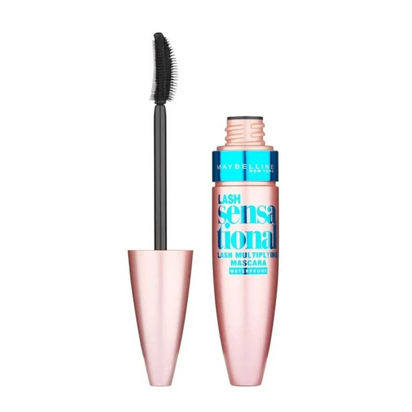 Maybelline New York Lash Sensational Yelpaze Etkili Suya Dayanıklı Siyah Maskara ürün görseli 1