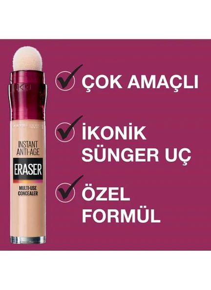 Maybelline New York New York Instant Anti Age Eraser Kapatıcı 121 Light Hone ürün görseli 1