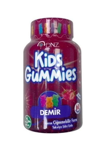 DNZ Gummies KIDS Demir 60 Adet ürün görseli 1