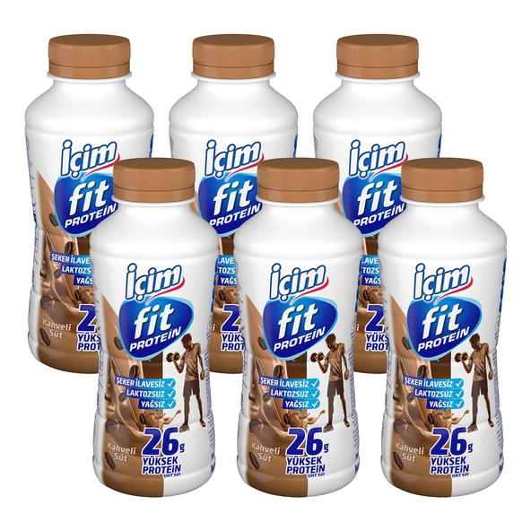 İçim Fit Protein Kahveli Süt 400 ml x 6 Adet ürün görseli 1