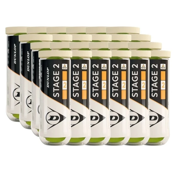 Dunlop Tb Stage 2 Orange 3'lü Koli 24 Kutu Çocuk Tenis Topu ürün görseli 1
