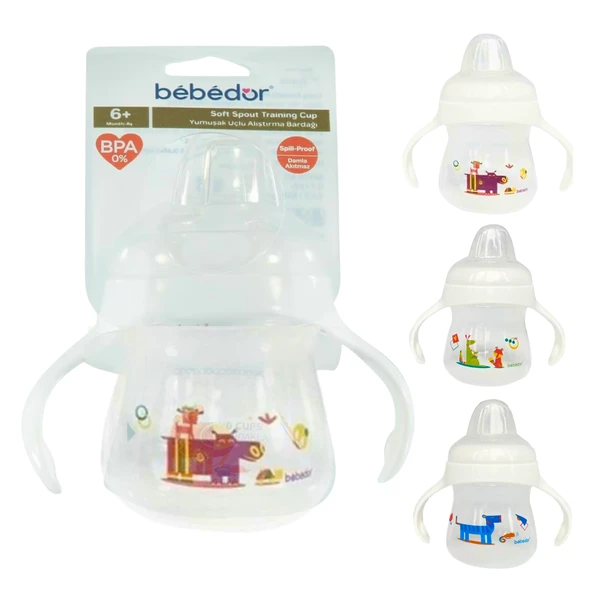 Bebedor 8507 Damla Akıtmaz Yumuşak Uçlu Alıştırma Bardağı 6 Ay+ 150 Ml ürün görseli 1