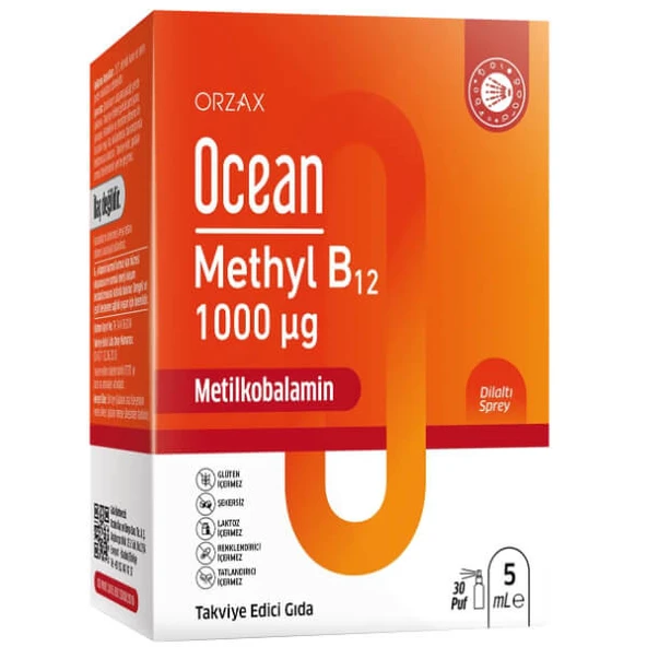 OCEAN METHYL B12 1000 MCG SPREY 5 ML ürün görseli 1