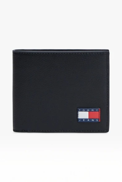 TJM HERITAGE LEATHER CC WALLET Erkek Siyah Cüzdan - AM0AM14356 ürün görseli 1
