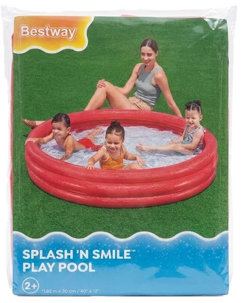 Bestway Şişme Çocuk Havuzu Kırmızı 152x30 Cm 51026 ürün görseli 1