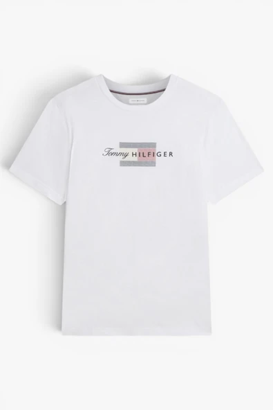 SCRIPT FLAG REGULAR TEE Erkek Beyaz T-Shirt - MW0MW43226 - Resim 6