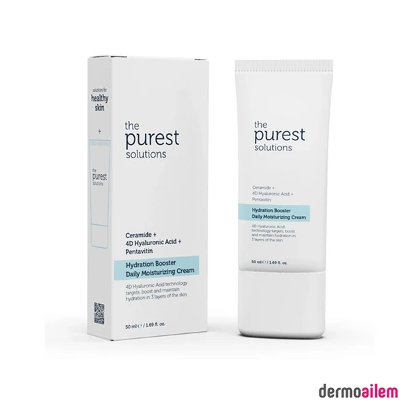 The Purest Solutions Hydration Booster Daily Moisturizing Cream 24 Saat Etkili Günlük Yoğun Nemlendirici Bakım Kremi ürün görseli 1