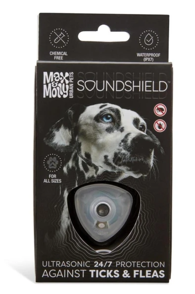 Max & Molly Soundshield Ultrasonik Pire ve Kene Kovucu Tasma - Siyah ürün görseli 1