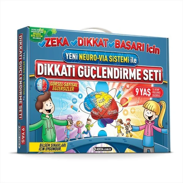 Dikkati Güçlendirme Seti  3. Sınıf – 9 Yaş- Neuro-Via ürün görseli 1