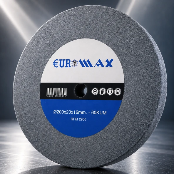 200x20x16 mm Zımpara Makinesi Taşı 60 Kum Taşlama Bileme Taşı 2950 RPM Aşındırıcı Disk ürün görseli 1
