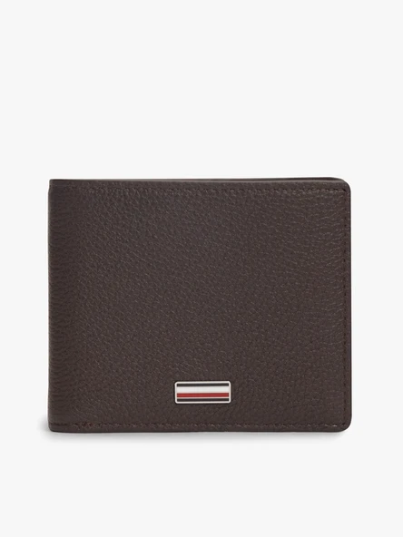 TH CENTRAL MINI CC WALLET Erkek Kahverengi Cüzdan - AM0AM14495 ürün görseli 1