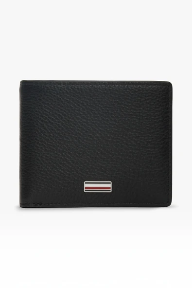 TH CENTRAL MINI CC WALLET Erkek Siyah Cüzdan - AM0AM14495 ürün görseli 1