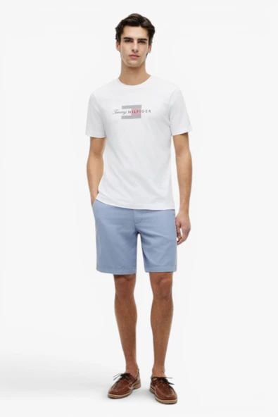 SCRIPT FLAG REGULAR TEE Erkek Beyaz T-Shirt - MW0MW43226 - Resim 2