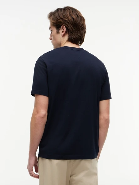 SCRIPT STACK REGULAR TEE Erkek Mavi T-Shirt - MW0MW43224 - Resim 3