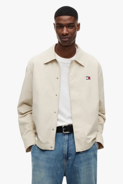 TJM CITY LIFE COACH JACKET Erkek Bej Mont - DM0DM22733 ürün görseli 1