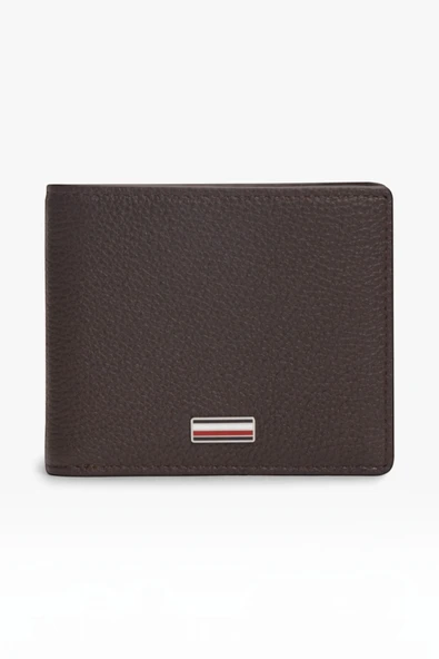 TH CENTRAL MINI CC WALLET Erkek Kahverengi Cüzdan - AM0AM14495 ürün görseli 1