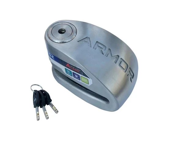 Armor 614 Paslanmaz Motosiklet Disk Kilidi 14 mm ürün görseli 1