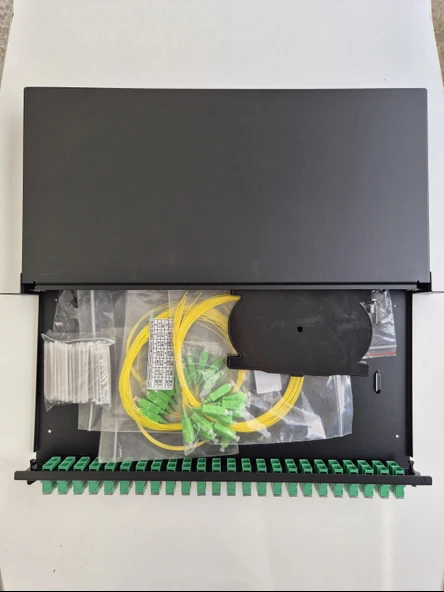 24 PORT FİBER OPTİK APC PATCH PANEL SET ürün görseli 1