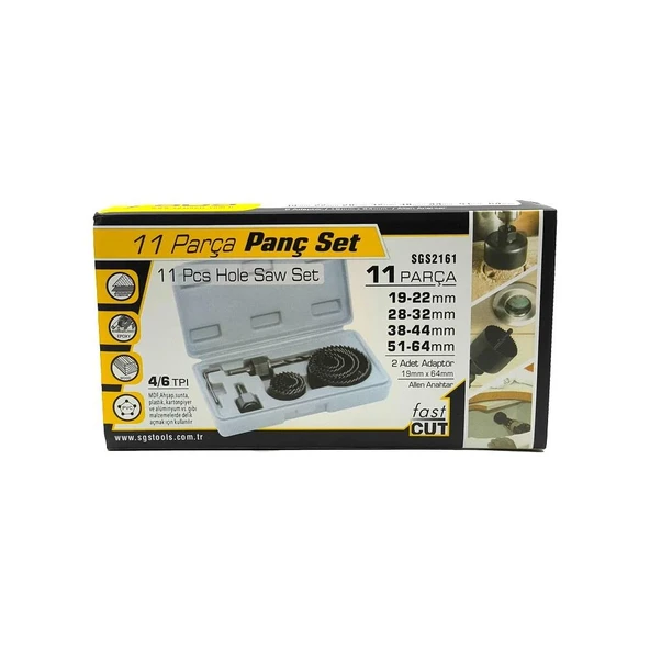 SGS 2161 PANÇ SETİ 11 PARÇA ürün görseli 1