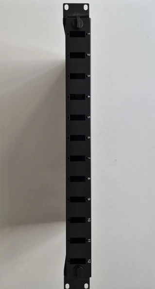 12 PORT SC-DX BOŞ KASETLİ FİBER PATCH PANEL - Resim 2