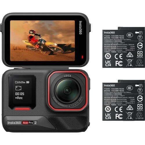 Insta360 Ace Pro 2 Pocket Print Bundle Çift Bataryalı Çantalı Set - Resim 2