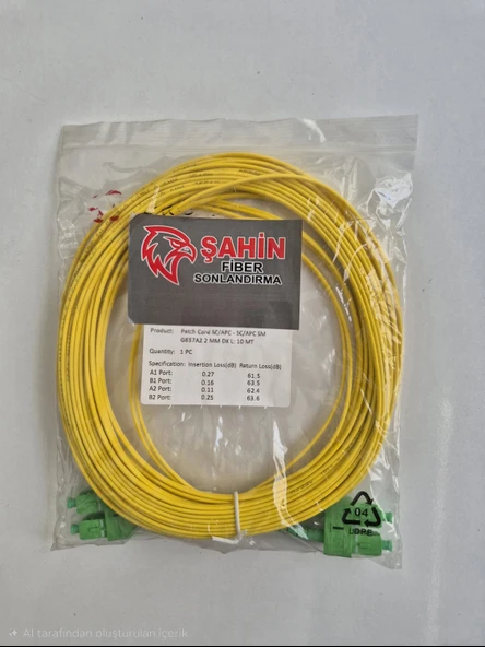 FİBER PATCHCORD 10 MT (10 ADET) ürün görseli 1