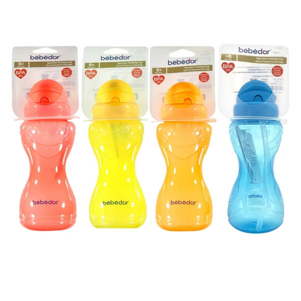Bebedor 8504 Pipetli Kapaklı Sportif Alıştırma Bardağı 6 Ay+ 330 Ml ürün görseli 1