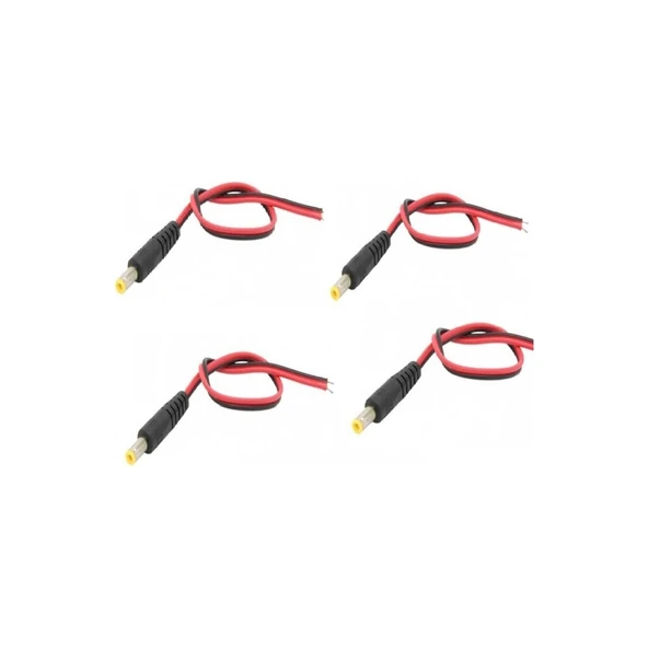 5 Adet Güvenlik Kamerası 12V Dc Erkek Power Jack Dc Jak Kablo Bağlantı Kablosu ürün görseli 1