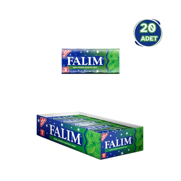Falım Nane Aromalı Sakız 7 gr - 20 Adet ürün görseli 1