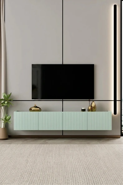 Moldesan Capella TV Ünitesi MDF 4 kapaklı 180 cm duvara monte ürün görseli 1