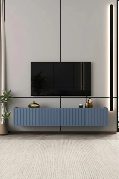 Moldesan Capella TV Ünitesi MDF 4 kapaklı 160 cm duvara monte ürün görseli 1