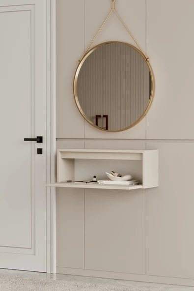 Moldesan Noir Bej MDF Duvara Monte Dresuar 70 cm - Resim 4