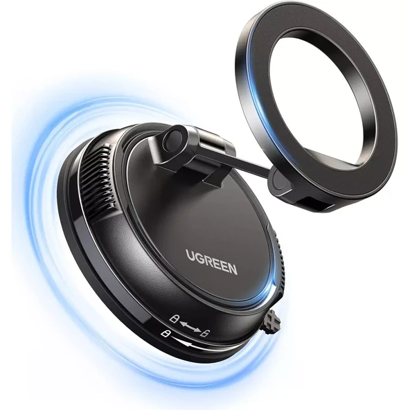 UGREEN 65187 LP926 Orta Konsol Manyetik Vantuzlu 360 Derece Döndürülebilir MagSafe Araç Telefon Tutucu ürün görseli 1