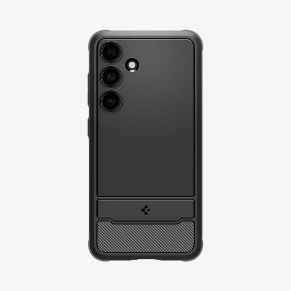 Spigen Galaxy S24 ile Uyumlu Kılıf Rugged Armor Matte Black ürün görseli 1