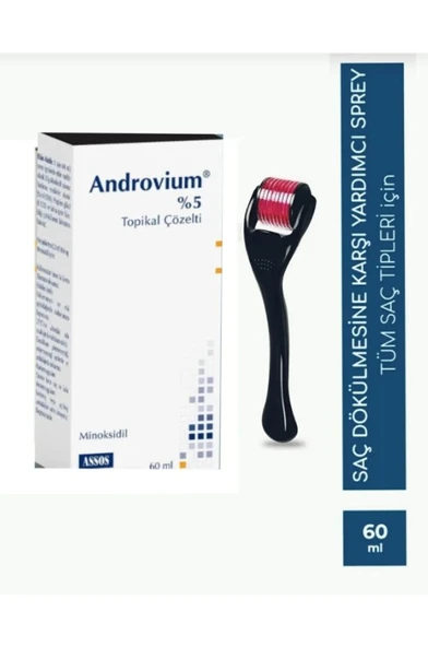 Androvium %5 60 Ml + Derma Roller 540 Titanyum 1 Mm ürün görseli 1