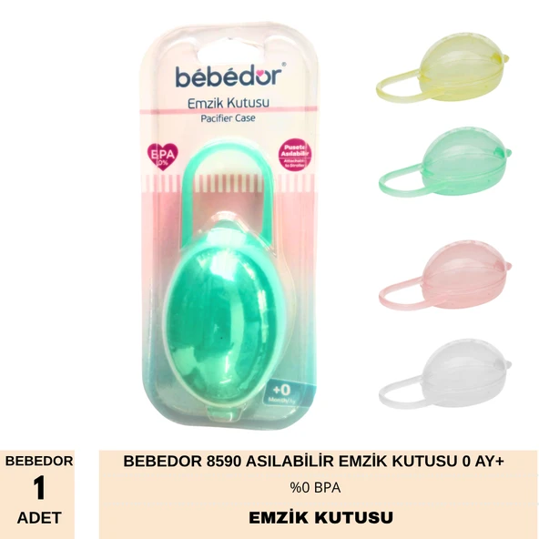 Bebedor 8590 Asılabilir Emzik Kutusu 0 Ay+ - Resim 2