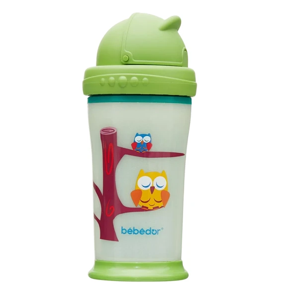 Bebedor 7510 Karanlıkta Parlayan Pipetli Kapaklı Alıştırma Bardağı 240 Ml 12 Ay+ ürün görseli 1