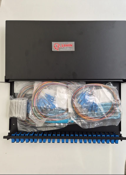 24 PORT FİBER OPTİK UPC PATCH PANEL SET ürün görseli 1