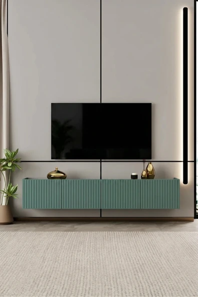 Moldesan Capella TV Ünitesi MDF 4 kapaklı 180 cm duvara monte ürün görseli 1