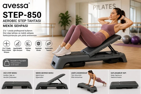 Avessa Step-850 Aerobic Step Tahtası-Mekik Sehpası ürün görseli 1