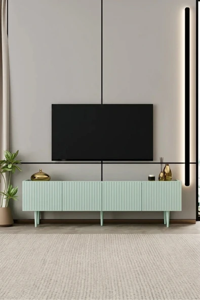 Moldesan Capella TV Ünitesi MDF 4 kapaklı 180 cm ayaklı ürün görseli 1