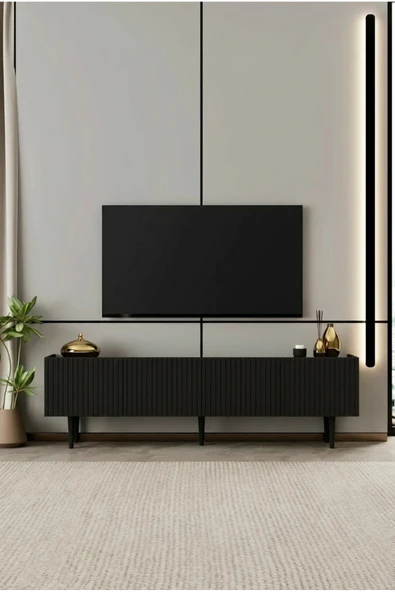 Moldesan Capella TV Ünitesi MDF 4 kapaklı 160 cm ayaklı ürün görseli 1