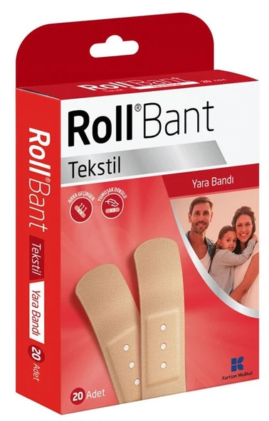 Roll Bant Tekstil Yara Bandı 20 Adet ürün görseli 1